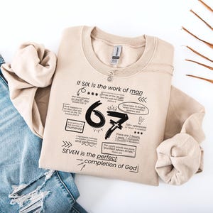 Christian 6 7 Meme Shirt Six Seven Tshirt 67 Bible Verse Tshirt Scripture Tee Kids Teens Funny 67 Shirt TikTok Trend Tee Trendy Teen Shirts