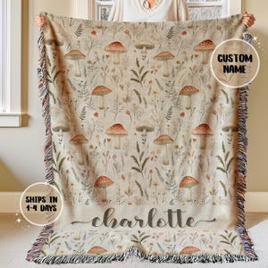 Custom Kid Name Blanket Personal Boys Name Blanket Personal Girls Name Blanket Birthday Boy Blanket Girl Woven Throw Christmas Name Blanket