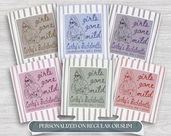 Girls Gone Mild Personalized Bachelorette Party Favor Custom Coastal Grandmother Bachelorette Coozie Girls Trip Party Favor Bach Trip Gifts
