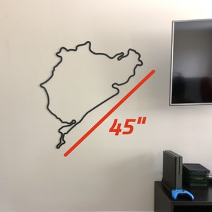 Große Nürburgring Rennstrecke Wandkunst für Auto Kerl | F1 Rennpiste