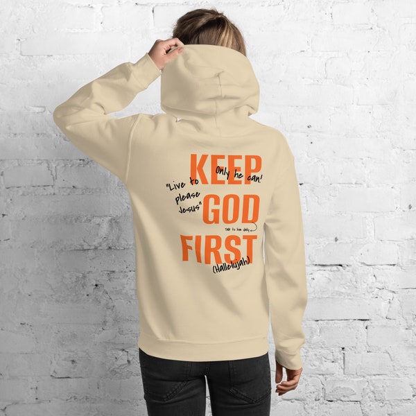 Keep God First Graffiti Unisex Hoodie