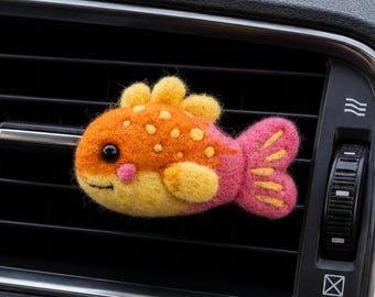 Fish Vent Clip - Sea Air Freshener - Ocean Animal Car Dashboard Decor - Cute car accessories for women - Kawaii car aesthetic decor
