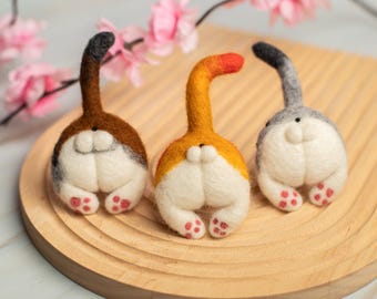 Felt Cat Butt Car Vent Clip – Cute Air Freshener Accessory