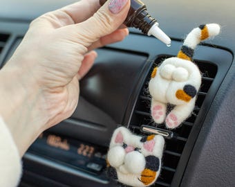 Felt Cat Butt Car Vent Clip - Cute Essential Oil Diffuser