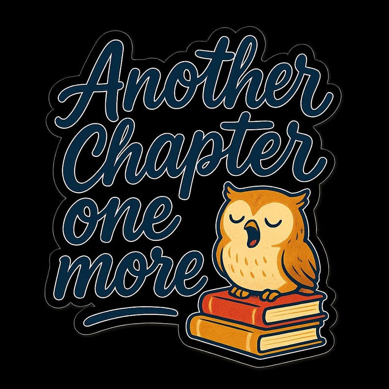 Midnight Owl Book Club Digital Sticker Pack - Late Night Reading Quotes ...