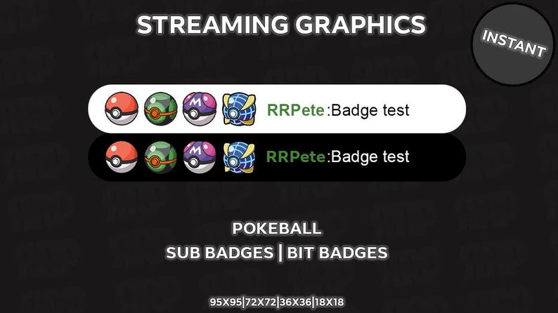 Badges shown in testing