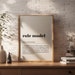Role Model Definition Print: Minimalist Typography Poster / Heartfelt ...