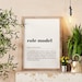 Role Model Definition Print: Minimalist Typography Poster / Heartfelt ...