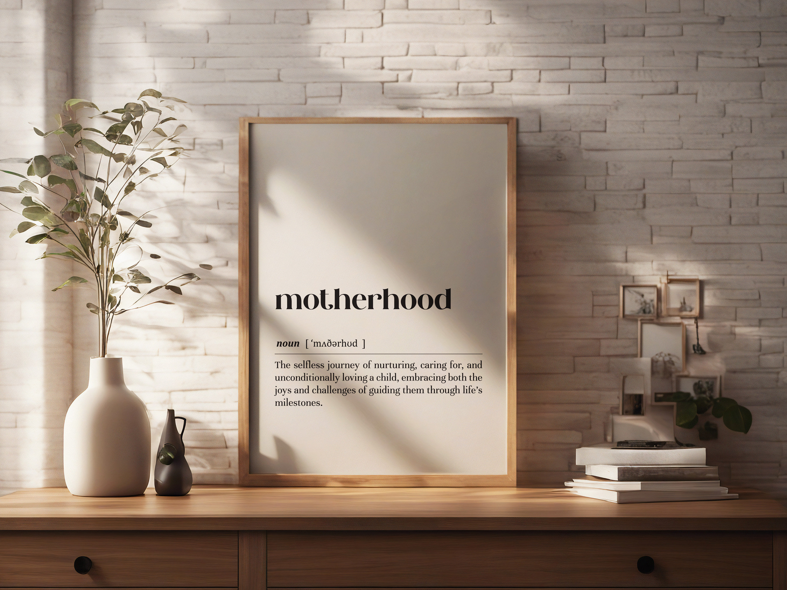 Motherhood Definition Poster Print/instant Download/gift for Mom/mom