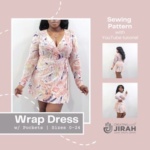 Wrap Dress w/ Pockets | PDF Pattern Download