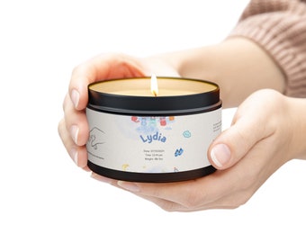 Bougies en étain, cadeau de naissance, bougie souvenir, cadeau amusant pour une femme enceinte, fête de naissance, nouveau-né, cadeau de grossesse pour une nouvelle maman