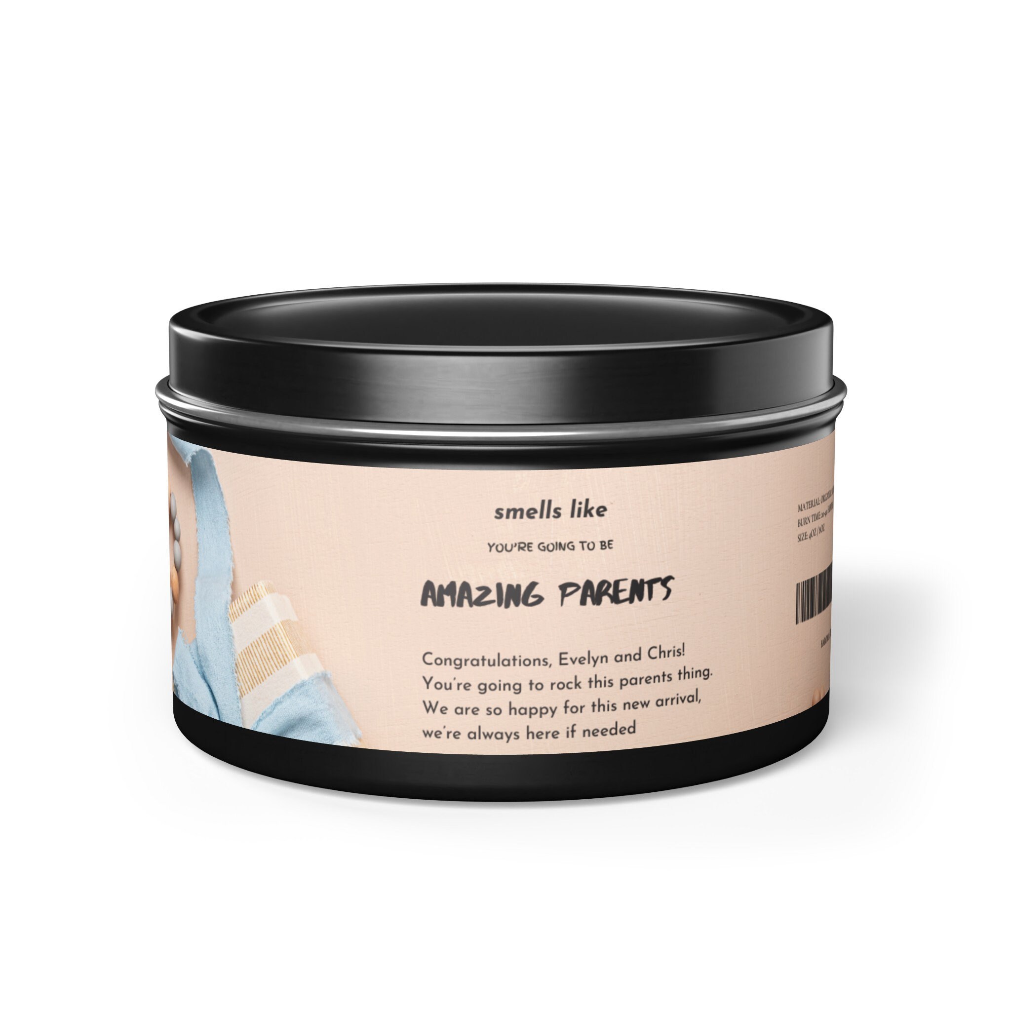 Bougies en étain, qui sentent que vous allez être de bons parents, cadeau amusant pour une femme enceinte, baby shower, nouveau-né, cadeau de grossesse pour une nouvelle maman