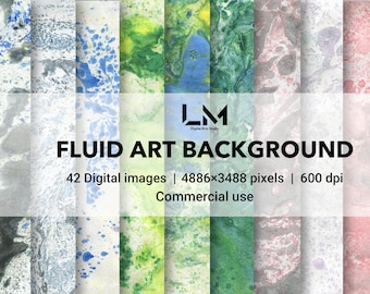 Fluid Art background digital paper,Liquid pour,Pour Art,Liquid paint background,Fluid painting textures,Abstract marbling,Scrapbook