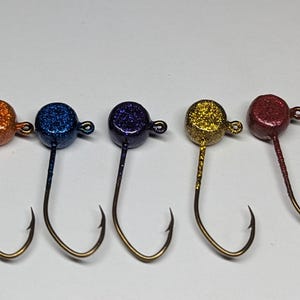 1/8 1/16 1/32 Crappie Jig Heads Fishing Hooks Panfish-Crappie-Trout -Bass