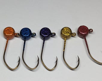 1/8 1/16 1/32 Crappie Jig Heads Fishing Hooks Panfish-crappie-trout -bass