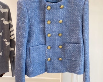 Tweed Coat Women Coat