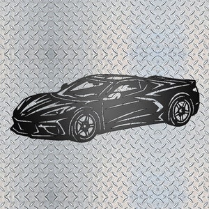 Chevrolet Corvette 2020 Metal Garage Sign - New Generation Corvette - Man Cave - Home Bar Wall Hanging - Garage Wall Decoration - Car Lover
