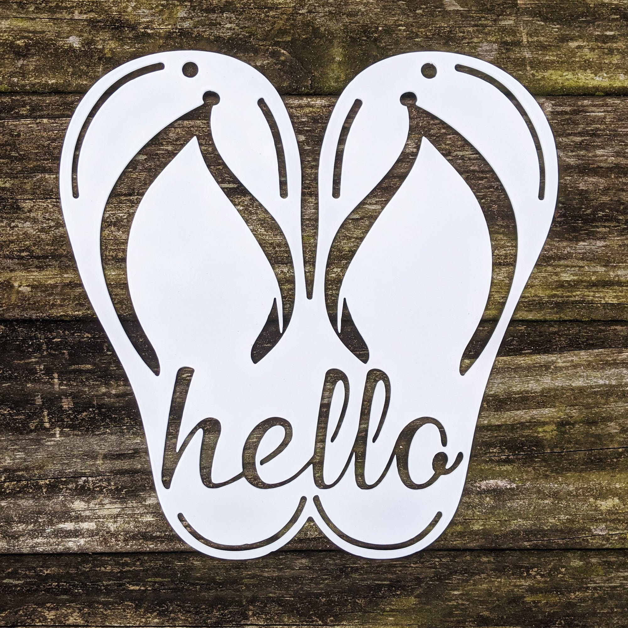 Flip Flop Metal Sign: Beach House Decor, Summer Home Art (12x18") - Etsy