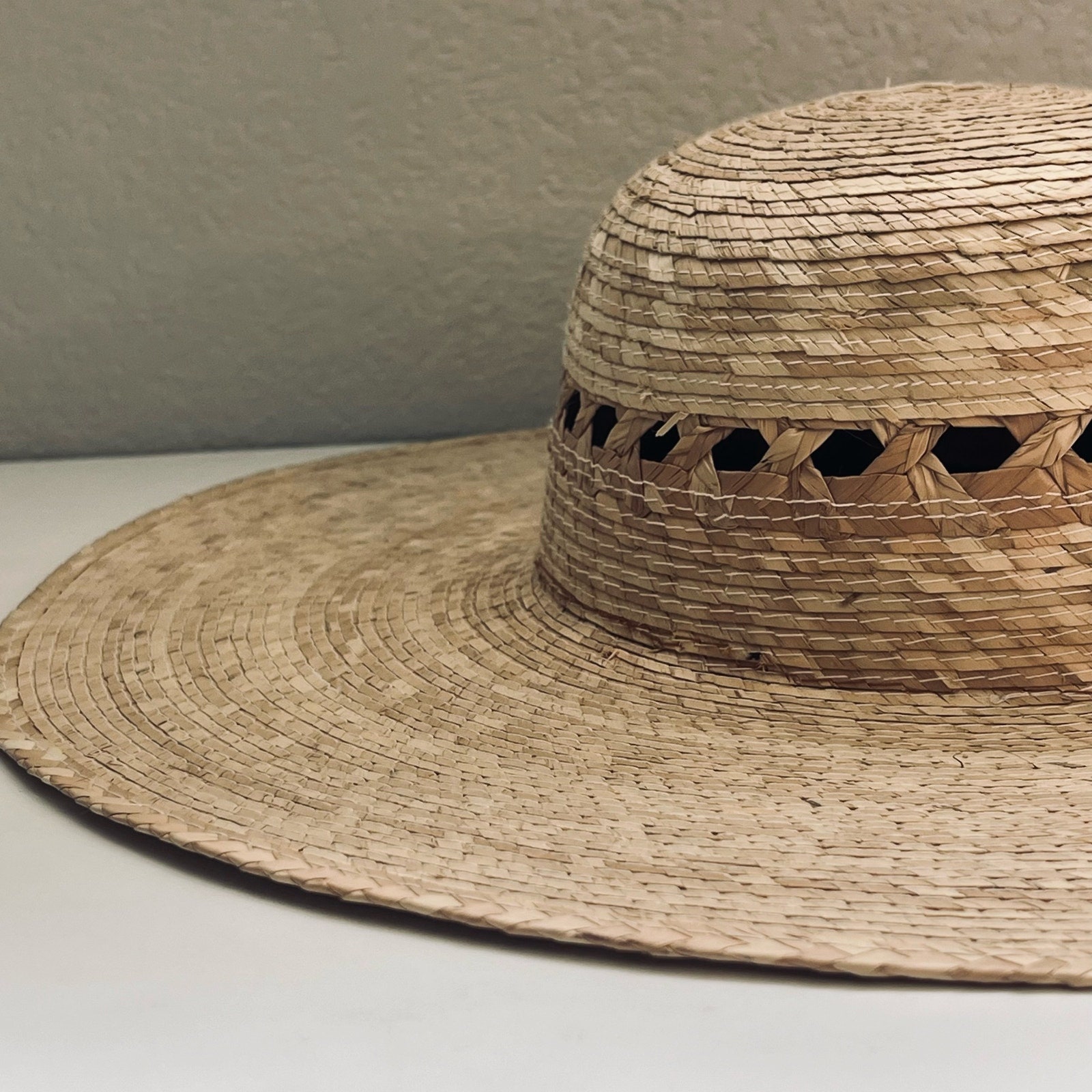 SunBody Hats Houston Texas Sun Hat Woven Natural Straw Rancher Beach Wide Brim Mix Brown Western Cowgirl Raffia Sun Hat - Shapeable Wide  main image 4
