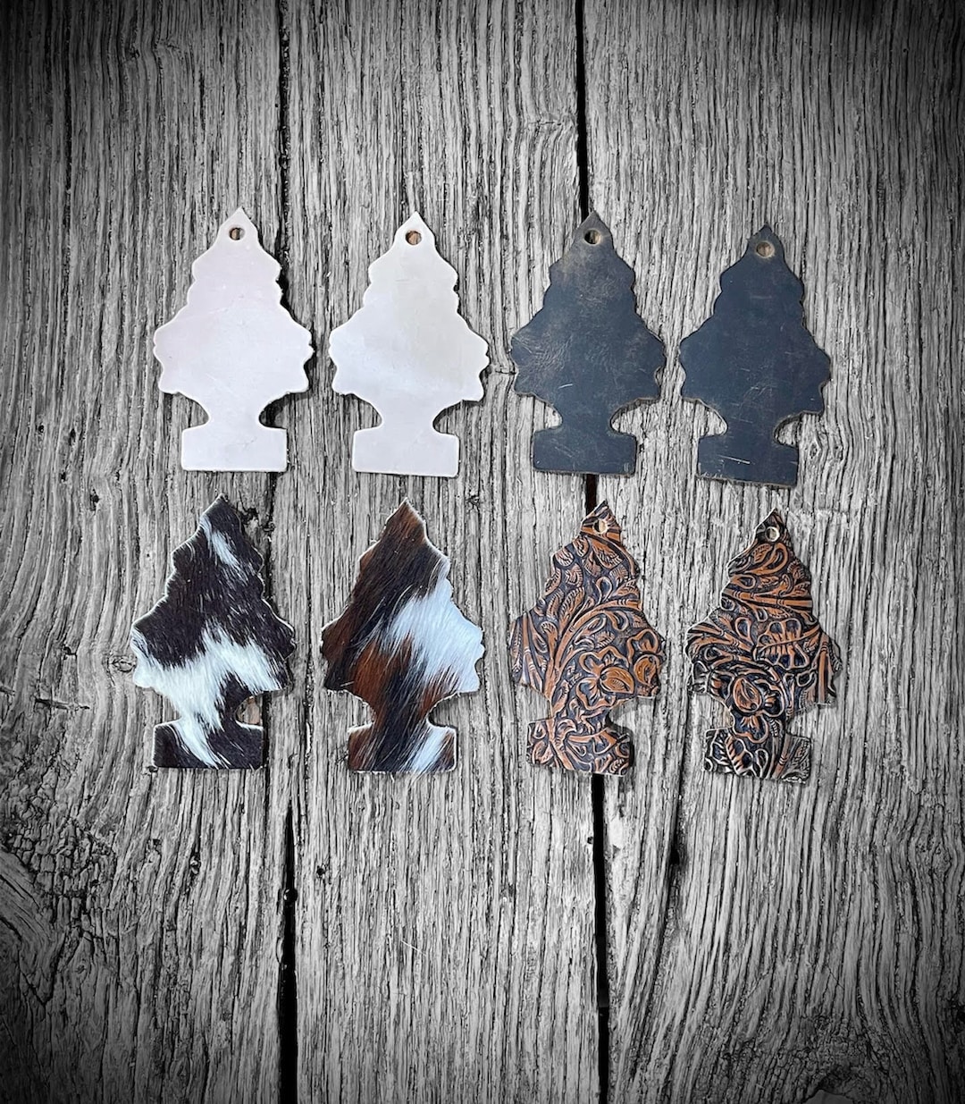 Leather Air Freshener Leather Blanks Cowhide Blanks Cowhide Air Freshener Etsy