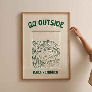 Mountains Are Calling Print: Retro Nature Lover Wall Art (Digital Download)