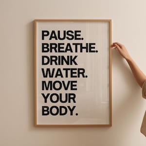 Motivational Quote Print: Self Care, Gym & Home Decor (Digital Download)