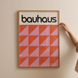Bauhaus Wall Art Mid Century Modern Abstract Print Geometric Poster Retro Art Decor Minimalist Poster Art Deco Inspired Bauhaus Printable