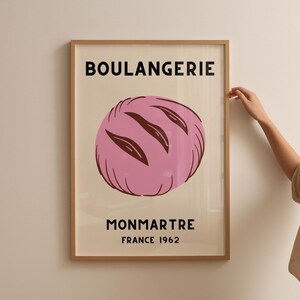 Parisian Boulangerie Wall Art Cafe De Flore Vintage Digital Poster Retro Wall Art Kitchen Decor Retro Paris France Print Gift For Chef