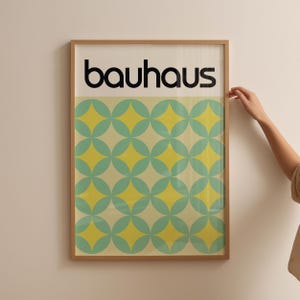 Bauhaus Wall Art Mid Century Modern Abstract Print Geometric Poster Retro Art Decor Minimalist Poster Art Deco Inspired Bauhaus Printable