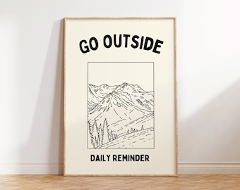 Góry wzywają: Minimalistyczna, outdoorowa sztuka ścienna