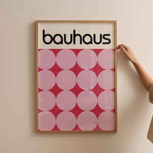 Bauhaus Wall Art Mid Century Modern Abstract Print Geometric Poster Retro Art Decor Minimalist Poster Art Deco Inspired Bauhaus Printable
