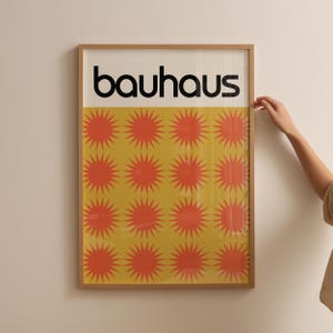 Bauhaus Wall Art Mid Century Modern Abstract Print Geometric Poster Retro Art Decor Minimalist Poster Art Deco Inspired Bauhaus Printable
