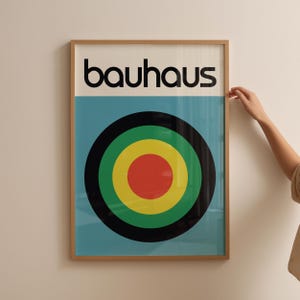 Bauhaus Wall Art Mid Century Modern Abstract Print Geometric Poster Retro Art Decor Minimalist Poster Art Deco Inspired Bauhaus Printable