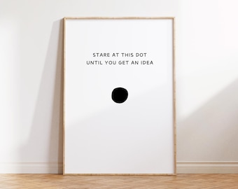 Inspirujący plakat: Minimalistyczny plakat artystyczny do domowego biura. Kreatywny plakat na temat bloków pisarskich.