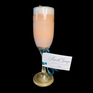 Sweet Orange Bubbly Full Glass Candle