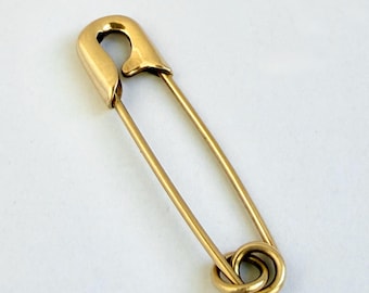 Estate 14k Safety Pin Charm or Connecter