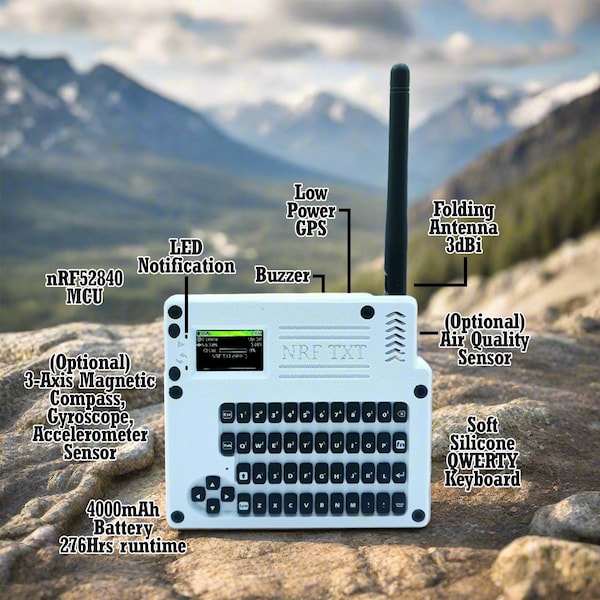 NRF-TXT - Standalone Meshtastic node for Off-Grid Texting (Complete)
