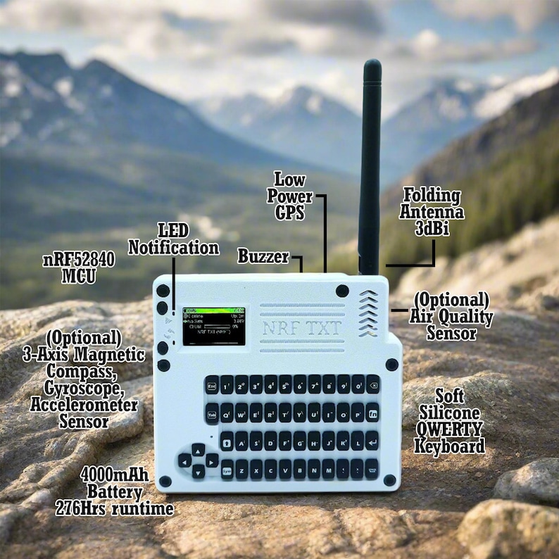 NRF-TXT - Standalone Meshtastic node for Off-Grid Texting (Complete) image 1