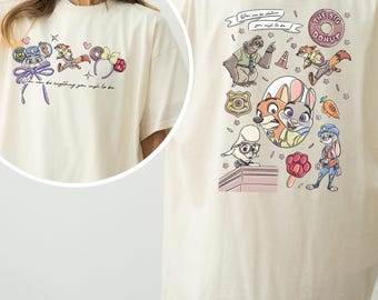 Comfort Color Zootopia Shirt, Judy Hopps Nick Wilde Tee, Zootopia Friends Shirt, Disney Zootopia Tee, Disney Vacation Tee