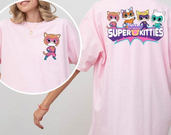 Disney Super Kitties Shirt, Comfort Colors, Buddy Bitsy Ginny Sparks Kitties Cat Shirt, Disneyland Girls Trip Shirt, Disney Kids Shirt