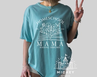 Comfort Colors® Homeschool Mama Shirt, Mothers Day T-Shirt, Mom Life Shirt, Home School Teacher Gift, Cool Mom T-Shirt, Gift for Mother
