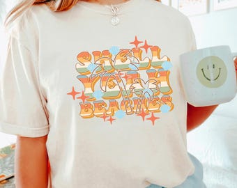 Shell Yeah Beaches Shirt, Comfort Colors Seashell Summer Tee, Retro Coastal Vacation Graphic Shirt