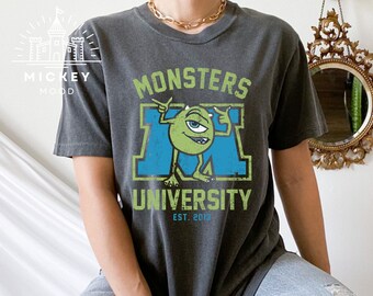 Comfort Colors® Disney Monsters University Shirt, Walt Disney World, Mike Wazowski T-Shirt, Disneyland Tee, Magic Kingdom Shirt, Est. 2013