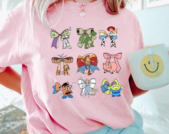 Toy Story Characters T-Shirt: Comfort Colors Heavyweight Cotton Tee