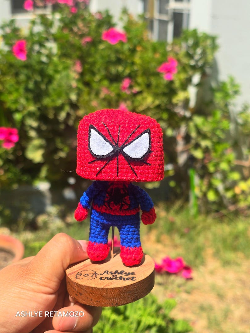 Patrón spiderman funkito 9cm - Etsy España