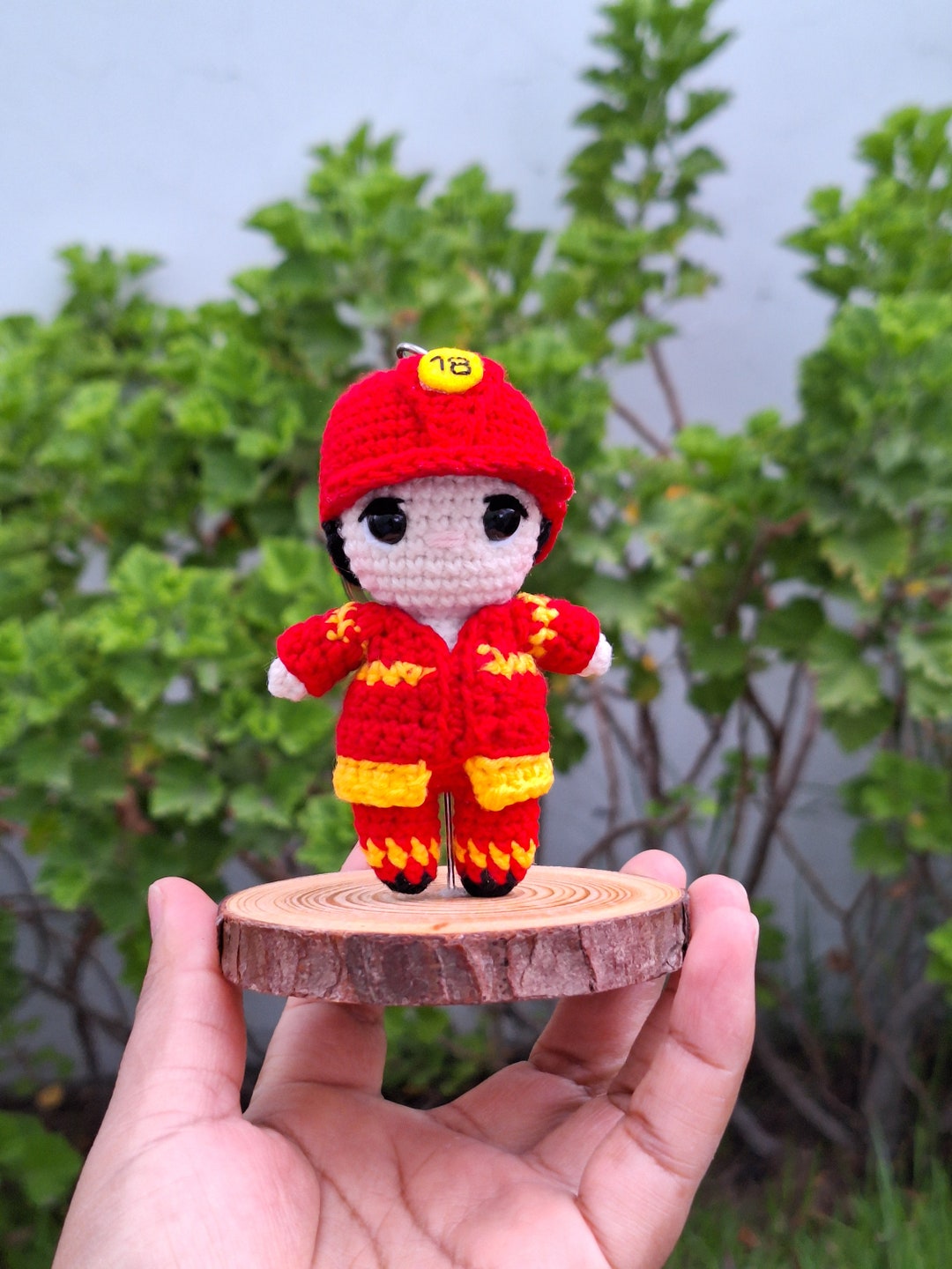 Firefighter Keychain Pattern - Etsy