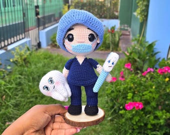 DENTIST PATTERN 20cm amigurumi