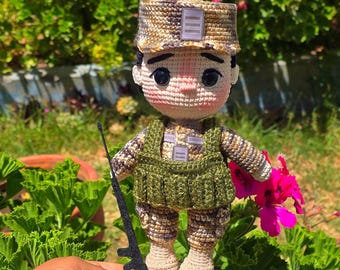 Military amigurumi pattern 20-22cm