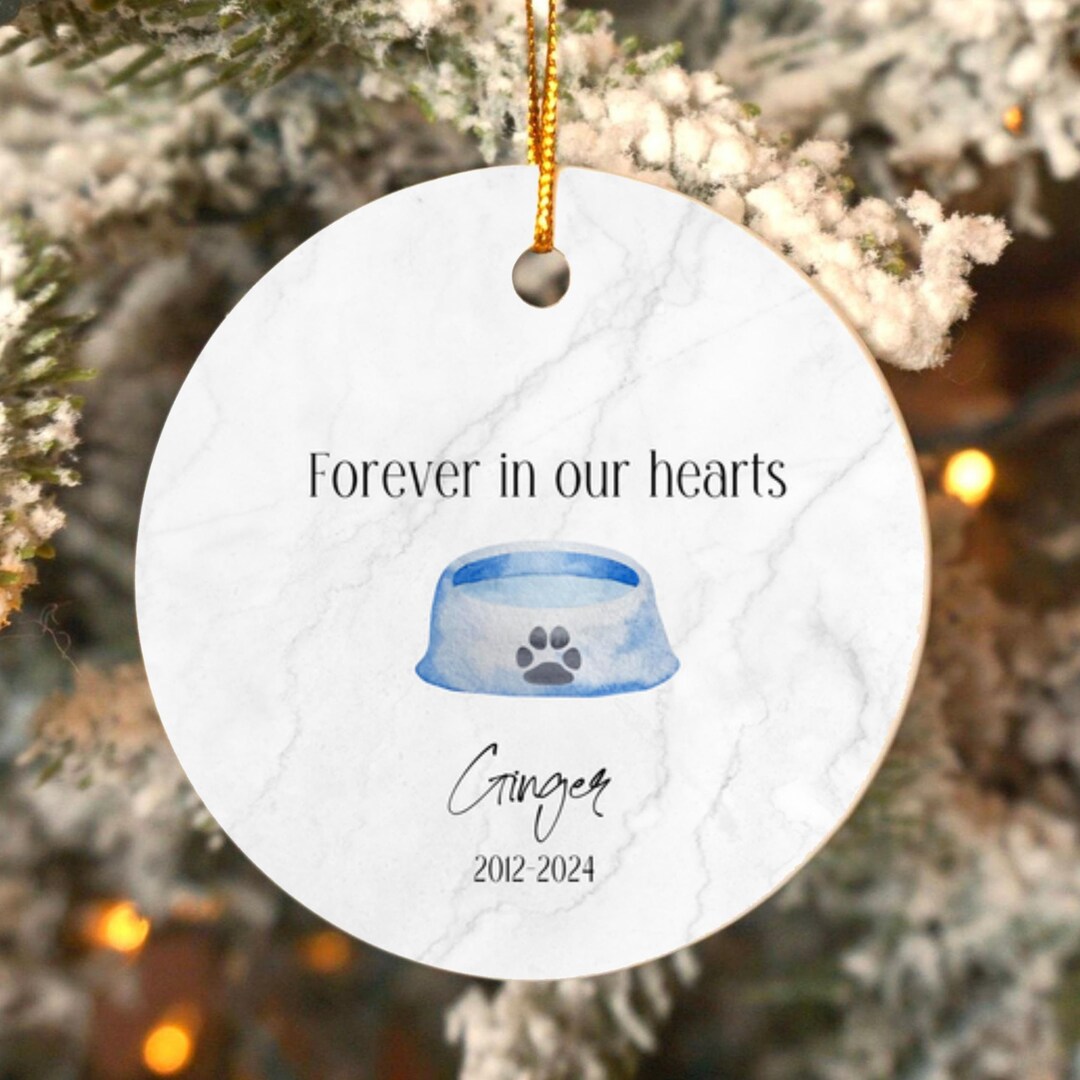 Personalized Pet Memorial Ornament, Loss of Dog Gift Ornament, Pet ...
