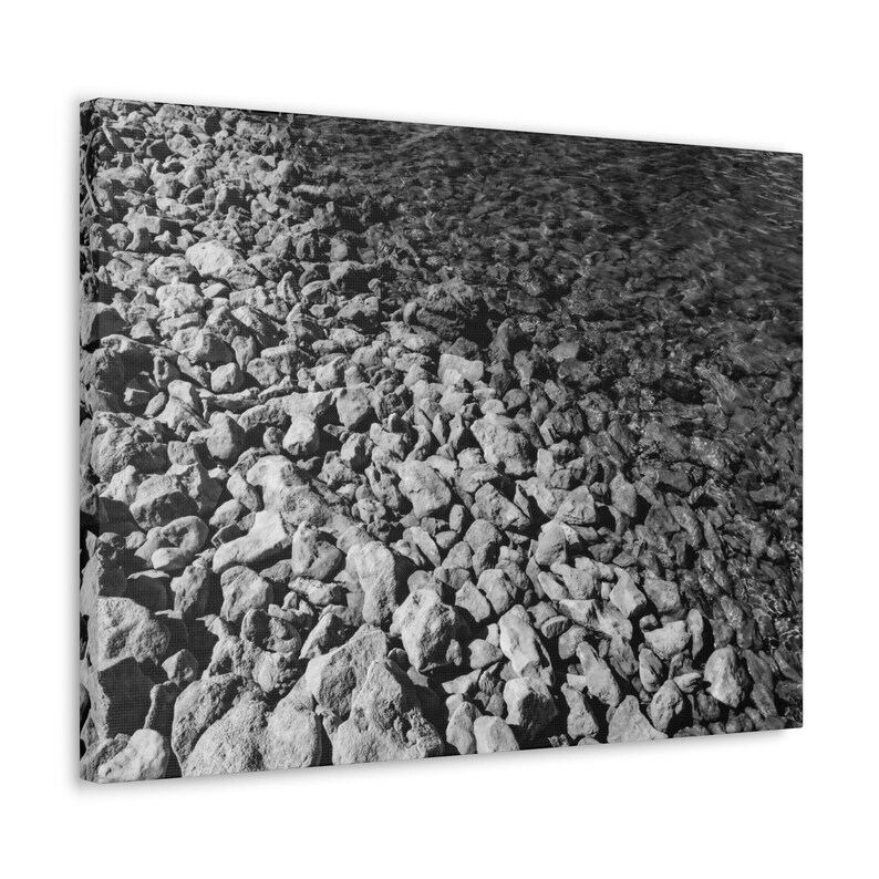 Black and White Canvas Gallery Wrap, Coastal Wall Art, Home Décor